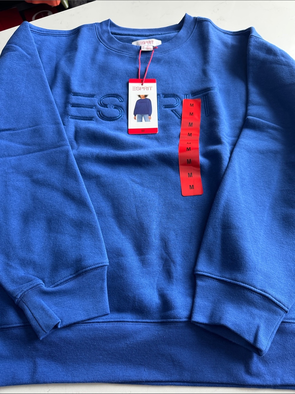 Esprit Women's Crewneck Sweatshirt in Royal Blue - Picture 2 of 4